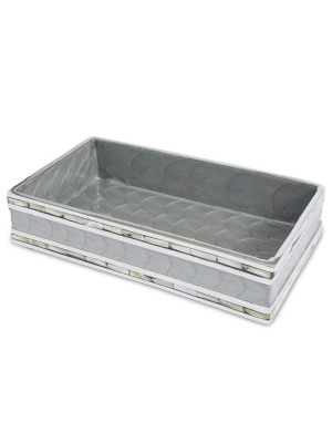 Julia Knight Classic 9" Guest Towel Tray In Platinum