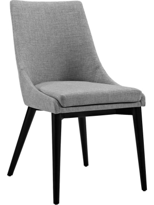 Victoria Fabric Dining Chair Light Gray