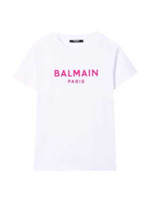 Balmain Kids Logo Print T-shirt