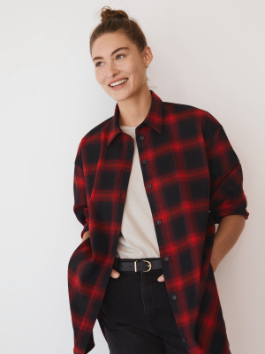 Oversize Check Shirt