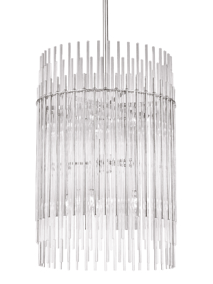 Wallis 10 Light Pendant Polished Nickel