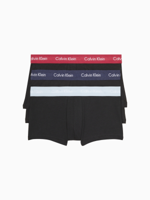 Cotton Stretch 3 Pack Low Rise Trunk