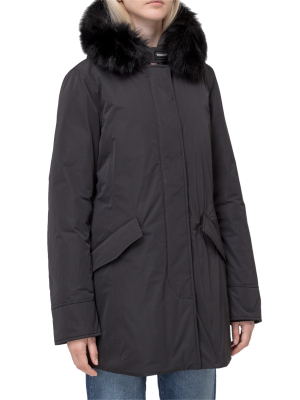 Woolrich Fur Trim Hooded Jacket