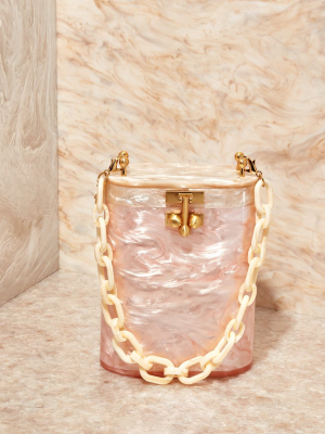 Oval Bag In Rose Quartz Pearlescent