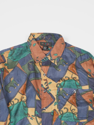 Silk Shirts Long Sleeve Patterned