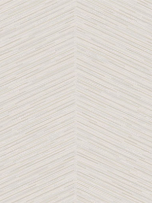 Herringbone Stripe Wallpaper In Champagne And Beige From The Casa Blanca Ii Collection By Seabrook Wallcoverings