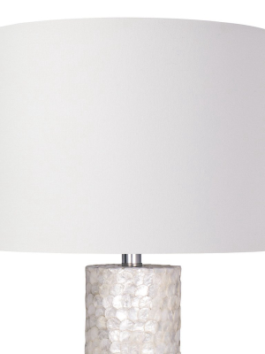 Scalloped Capiz Table Lamp