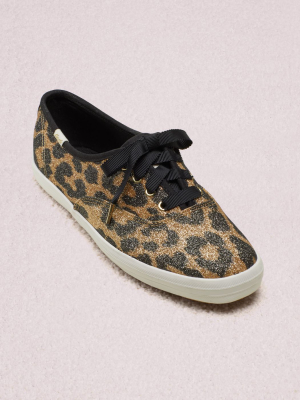 Keds X Kate Spade New York Champion Glitter Leopard Sneakers