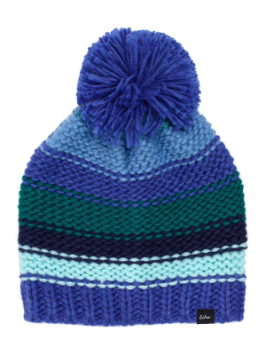 Chunky Stripe Pom Hat