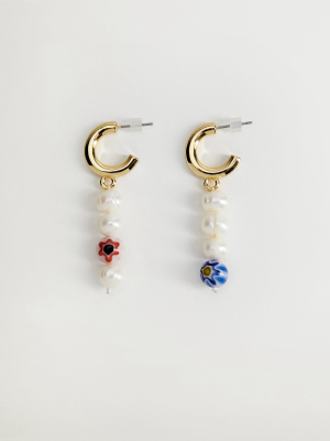 Pearl Pendant Earrings