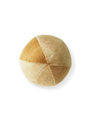 Palomino Cowhide Ball - Art Object