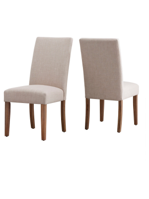 Walton Park Parsons Dining Chair (set Of 2) - Oatmeal - Inspire Q