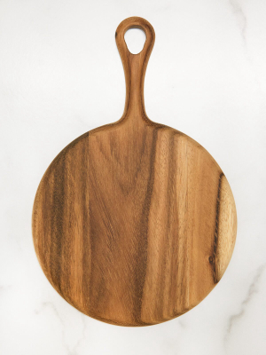 Be Home Acacia Round Board With Short Handle