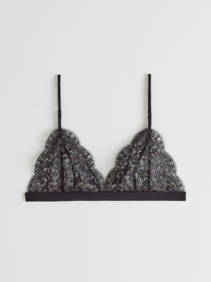 Scalloped Edge Lace Bralette