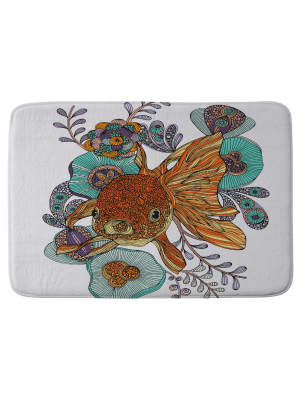 Valentina Ramos Little Fish Cushion Bath Mat Orange - Deny Designs