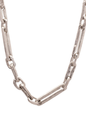 Alternating Link Chain - Silver