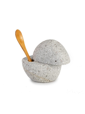 Blu Kitchen Beach Stone Salt Cellar