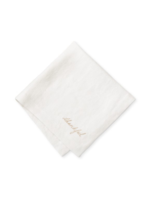 Thankful Napkins, Set Of 4