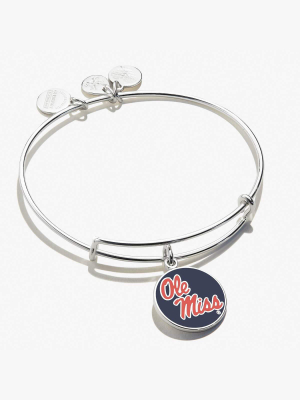 University Of Mississippi Logo Charm Bangle