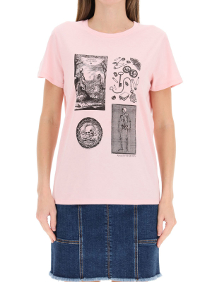 Alexander Mcqueen Skull Graphic Print T-shirt