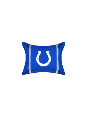 Nfl Pillow Sham Mvp Football Team Logo Bedding Accessory - Indianapolis Colts..