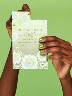 Super Green Detox Kale & Charcoal Detox Facial Mask