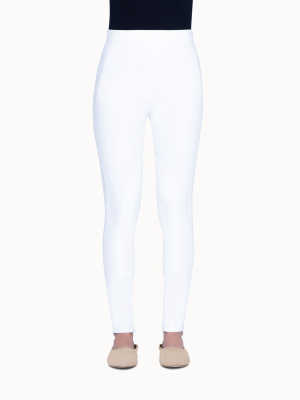 High Waisted Duchesse Stretch Slim Leg Pants