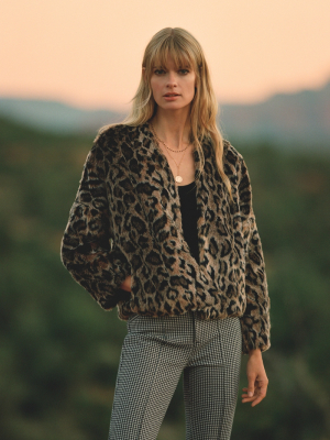 Plush Leopard Jacket