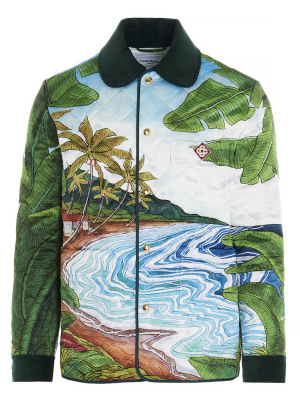 Casablanca Trapuntata Idilic Printed Jacket