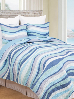 C&f Home Seawaves Quilt Set