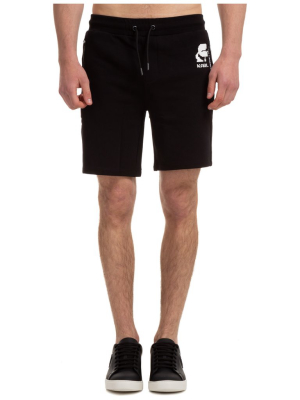 Karl Lagerfeld Logo Printed Sweat Shorts