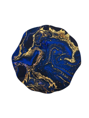 Kim Seybert Cosmos Placemat In Midnight & Gold - Set Of 4