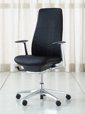 Haworth ® Black Fern ™ High Back Desk Chair