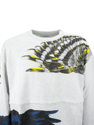 Marcelo Burlon County Of Milan Winds Print Crewneck Sweater