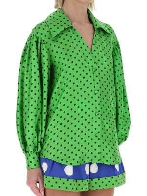 Moschino Polka Dot Printed Blouse