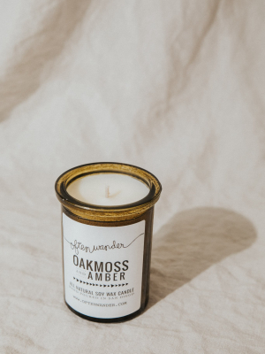 Oakmoss + Amber Apothecary Candle