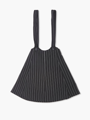 Girls Pinstriped Overall Dress (kids)