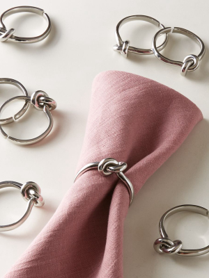 Infinity Silver Napkin Rings Set Of 8