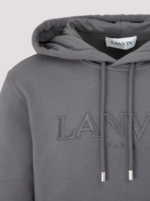 Lanvin Logo Embroidered Hoodie