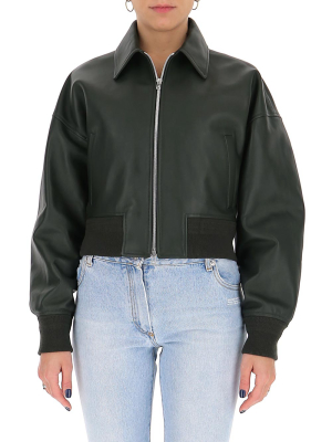 Bottega Veneta Leather Bomber Jacket