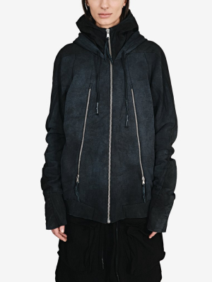 Double-hooded Cotton Sweatshirt