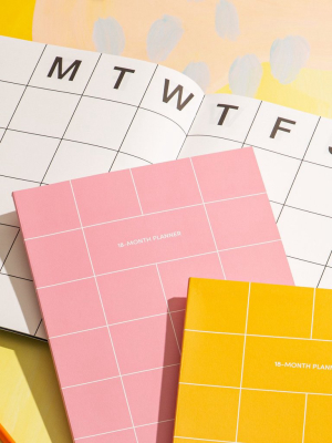 Poketo 18-month Planner In Pink
