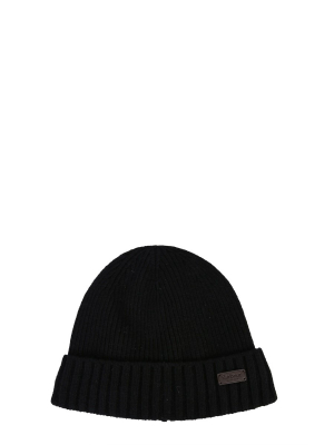 Barbour Logo Patch Knit Beanie