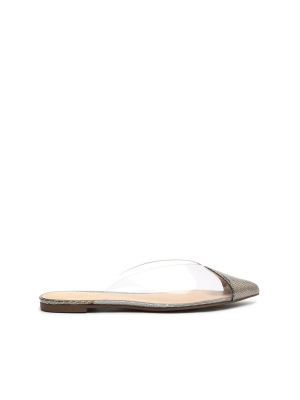 Briane Vinyl & Metallic Leather Flat