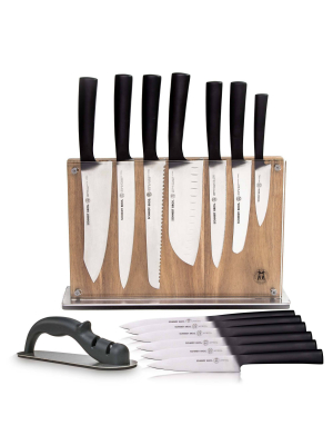 Schmidt Brothers Cutlery Carbon 6 15pc Knife Block Set