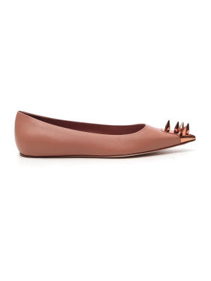 Alexander Mcqueen Studded Point-toe Flats