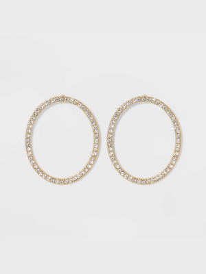 Sugarfix By Baublebar Crystal Hoop Earrings - Clear