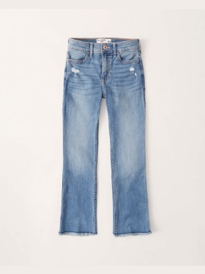 High Rise Ankle Flare Jeans