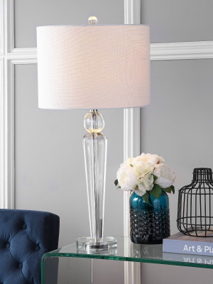 28.5" Crystal Elizabeth Table Lamp (includes Led Light Bulb) Clear - Jonathan Y