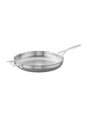 Demeyere Industry 12.5-inch Stainless Steel Fry Pan With Helper Handle